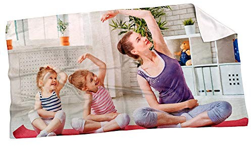 LolaPix Handtuch Personalisiert. Mikrofaser Handtuch. Sporthandtuch/Strandtuch/Fitness Handtuch. Schnelltrocknend. Superabsorbierend und Antibakteriell. Mit Foto. 50x100cm