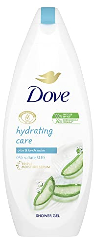 Dove Duschgel Hydra Pflege Duschbad für erfrischte und beruhigte Haut mit Aloe Vera & Birkenwasser 250 ml