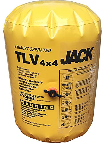 GZPKJ Gato de Aire de Escape 4T, Gato de Aire Inflable, Elevador de automóvil rápido portátil inflado por Escape de Motor de automóvil e inflador de neumáticos/compresor de Aire