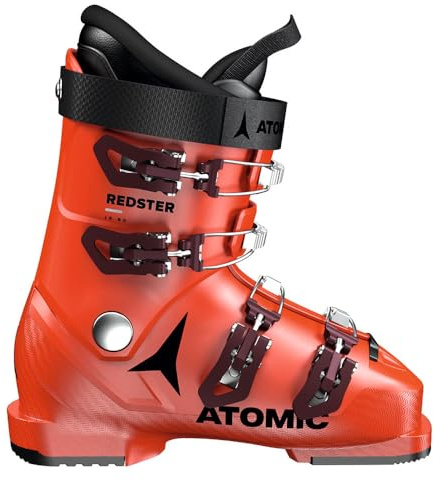 ATOMIC Chaussures de ski unisexes pour enfant Rouge/noir Jr 60 Red/Blac, rouge/noir, 40 EU