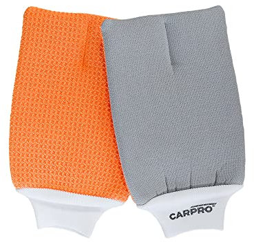 CarPro GlassMitt Glasreinigungshandschuh- Wie ein Glastuch Scheibenreinigung Scheibentuch- Zwei praktische Seiten für eine effektive und streifenfreie Reinigung