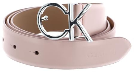 Calvin Klein Damen Gürtel Re-Lock Ck Logo Belt 30mm aus Leder, Rosa (Spring Rose), 90 cm