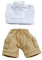 niannyyhouse OB11 Kleidung Verkleiden Einfarbig Kurze Weste Tasche Cargo Denim Shorts 1/12 BJD OB11 Puppe 4,3 Zoll (11 cm) Körperfigur Zubehör (kurz, Khaki)