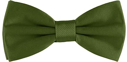 Ladeheid Fliege Kinder Jungen mit einstellbarem Band für Anzug festlich Kinderfliege Mode für Jungs MJ (10cm x 5cm) (10cm x 5cm, Olive)