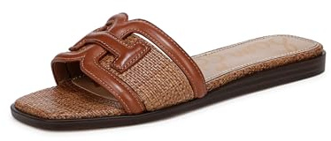 Sam Edelman Flat Sandal Shoes for Women - Irina Medium Fit Brown Weave UK 8