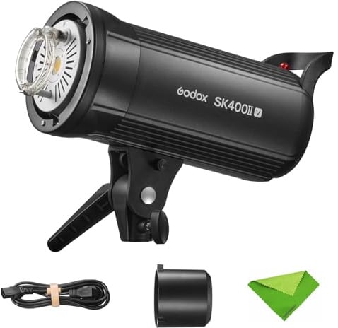 Godox SK400II-V 400Ws Bowens Mount Photo Studio Strobe Flash, 2.4GHz GN65