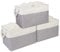 Univivi Storage Baskets for Shelves, 3 Pack Large Storage Baskets with Drawstring Cover, Fabric Storage Boxes whit Rope Handles, Grey Storage Basket Home Organizer for Toys, Clothes, Office Products