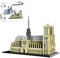 Tirff Notre Dame de Paris Architektur Bausteine, 7380 Klemmbausteine, MOC Custom Bausteine Bausatz, Kompatibel mit Lego Haus, Alter 6-14 Jahre