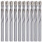 10 Brocas De Carburo De 7 Mm, Brocas Helicoidales De Vástago Recto De Acero De Tungsteno Para Aleación De Acero Inoxidable, Metal, Madera Plástica