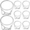 Cavi Di Sicurezza 80cm 8 Pack, Czgor 100kg Cavo Di Sicurezza in Acciaio Inox Con Fibbia Illuminazione Anticaduta Cavo Di Sicurezza Corda Di Sicurezza Per DJ Palco Illuminazione Bicicletta Lock