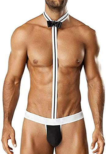 Czizitong Sexy Borat Manikini Badeanzug Tanga Halloween Kostüm für Herren Lustiger G-String