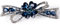 Dalababa Haarspange Blume, Vintage Blau Strass Barrettes, Fliege Kristall Stil Metall Frühling Clip, Französische Haarschmuck für Damen, Frauen, Mädchen