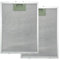 2 filtros de grasa de metal para campanas extractoras, 260 x 230 mm, filtro de grasa de aluminio, filtro de grasa metálica (2 unidades - 260 x 230 x 9 mm)