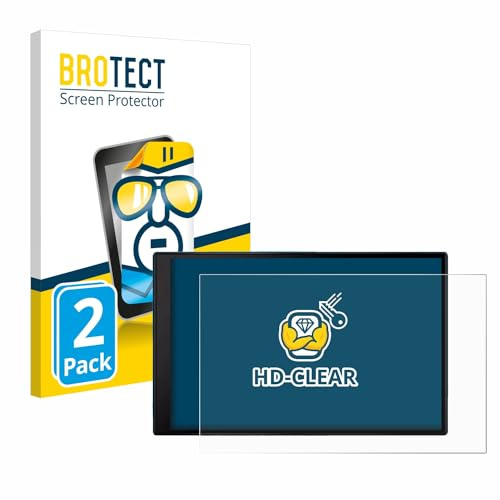 BROTECT Schutzfolie für Garmin DriveSmart 86 MT-S | 2 Stück Transparenter Displayschutz Made in Germany Klare Displayschutz-Folie Clear Einfache Montage Case-Friendly