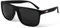 AUYAO Polarisierte Sonnenbrille, Klassischer Retro Sportbrille für Herren Damen, Leicht Brille mit UV 400 Schutz, Unisex Mode Sunglasses Sonnenbrille zum Golf Fahren Reise Outdoor Sport(Schwarzgrau)