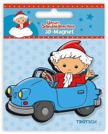 Trötsch Unser Sandmännchen Magnet Auto: Magnet für Kühlschrank Whiteboards oder Büroschränke (Magnete)