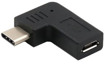 SUMMITDRAGON 90 Degree Micro USB Input Type C Output Adapter Female To Male Connector Converter Support And Data Transfer Micro B Female Connector