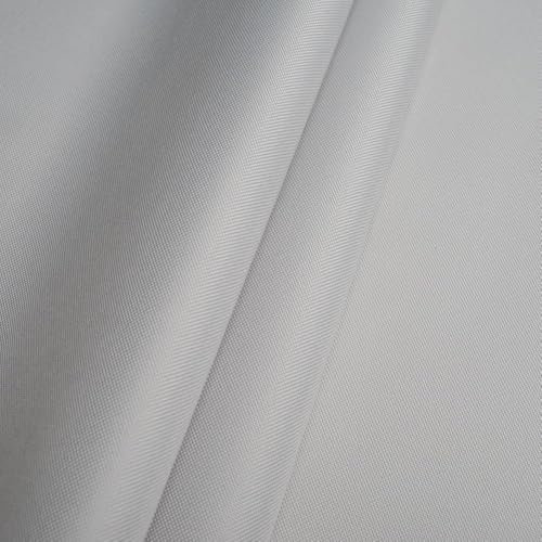 Fabreco – Wasserabweisender Oxford 250D Polyester Stoff Meterware 100x160cm | Vielseitiger Outdoorstoff für Gartenmöbel, Zelte & Sonnenschutz | Leicht, robust & pflegeleicht, Hellgrau