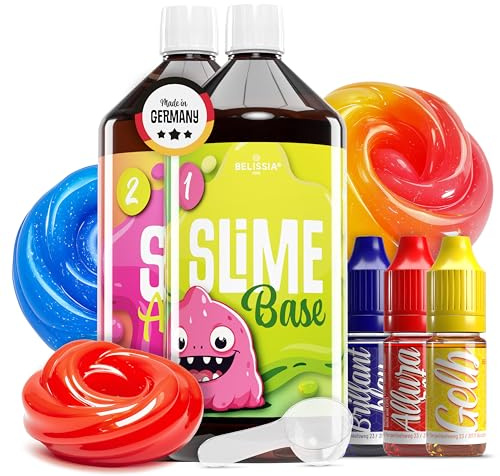 Belissia XXL Spiel Schleim DIY Kreativ Set 2kg Slime inkl. Zubehör