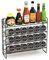 Estefanlo Spice Rack Free Standing, Spice Racks, Spice Rack for Inside Cupboard, Spice Organiser