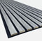 Premium Wide Slat Acoustic Wall Panelling 2400mm x 600mm Decorative 3D (Smoked Grey (Black Felt))