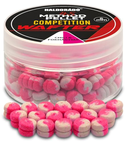 Haldorado 4S-Methode-Pellet-Wettkampf-Karpfenangeln-Wafter, 5 mm, Chili & Knoblauch Geschmack