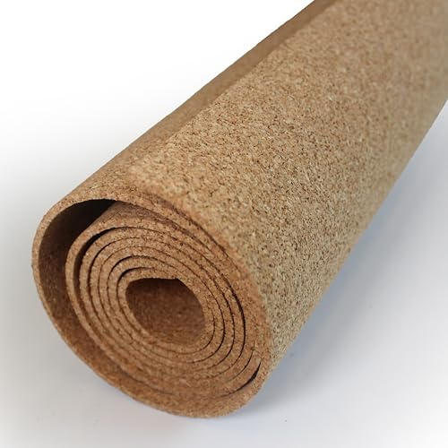 Flipside Products 61 x 121,9 cm natürliche Korkrolle, 3 mm dick, Korktafel, Pinnwände, Wandbehang, Schubladen, Handwerk, Regaleinlage