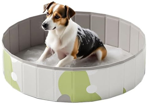 Piscina Plegable para Perros - Piscina Desmontable para Patio Trasero - Piscina Portátil Impermeable De Montaje Rápido Diversión Exterior para Jardín Terraza
