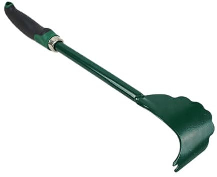 Qcbuegof Rascador de limpieza de cortacésped, herramienta de limpieza, rascador de jardín, corte de hierba, implementar estructura plástica para rascador de jardín