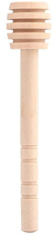 50 Pièces Cuillères à Miel Bâton en Bois Naturel Mélangeur Portable pour Confiture Cuillères Associées à Des Pots de Miel Cadeau Des Invités et Mariage#2