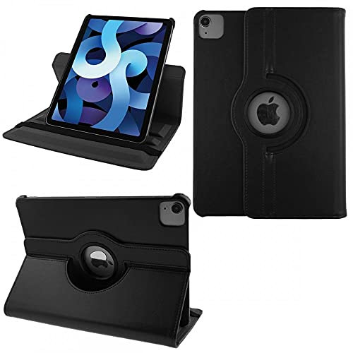 COOVY® 2.0 Etui pour Apple iPad Air 4 10.9 (Model 2020) Coque de Protection Rotation 360° Smart Housse Cover Case Stand Auto Réveil/Sommeil | Noir