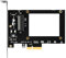 GLOTRENDS PU11 U.2 zu PCIe 4.0 X4 Adapter für 2.5 Zoll U.2 SSD, PCIe 4.0 X4 Full Speed