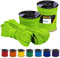 EDCX 4 mm Polyester Paracord 550 25+ Farben (15, 30 und 50 m) – Typ III, 100% Nylonseil, 7 Litzen Seil, 4mm Nylonseil in vielen Farben | Solid Colors (Neon Green, 15 m)