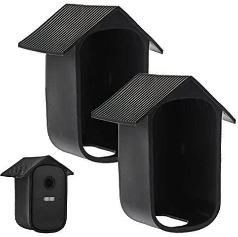 Sporgo 2 Stück Wetterfeste Silikonhülle für EufyCam 2C EufyCam 2C Pro, Schwarz Silikon-schutzhülle Überwachungskamera,Schutzhülle Eufy Security Kamera Wasserdicht und UV-Schutz (Eufycam 2c / 2c Pro)