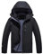 SUKUTU Veste de Pluie imperméable pour Hommes Veste de Randonnée légère Manteau Respirant et Coupe-Vent avec Doublure Veste de Montagne à Capuche