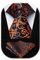 HISDERN Cravate Homme Bleu Marine et Orange à Motif Cachemire Mariage Élégant Cravates Extra Longues pour Hommes et Carré de poche, XL