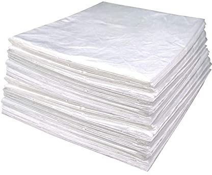 50 láminas de plástico, Forros de Manta de Sauna para Envoltura Corporal utilizados Dentro de una Manta de Sauna de infrarrojo lejano, PVC de 43 x 83 Pulgadas, Bolsas de plástico para Sauna con APER