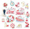 Capoda 16 Pcs Just Married Cruise Door Magnets Decorations Wedding Mr Mrs Ship Car Refrigerator Magnetic Stickers Cruise Cabin Fridge Decorations for Honeymoon Anniversary Party Supplies