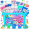 iKidiki Slime Kit, 6 7 8 9 10 11 Year Old Girl Gifts Slime Making Kit for Girls Toys for 6-12 Year Old Boys Girls Craft Kits for Kids Age 6-12 Easter Gifts for Kids Make Your Own Ice Cream Slime Set
