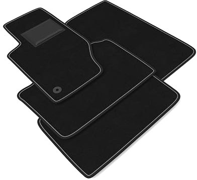 DHCarMats Auto-Fußmatten für Jeep Grand Cherokee WK von 2005 bis 2010 | Auto-Fußmatten aus Teppichmaterial, rutschfest, Innenraum – komplettes Set vorne und hinten