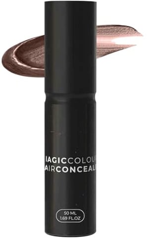 Tiveno Magiccolour Hair Concealer, 50 ml Magiccolour Natürliche Ansatz-Creme,Tiveno Hair Concealer Men,Graue Haarabdeckung für Natürlich Volleres und Selbstbewussteres Haar,Ansatzfarbe (Dunkelbraun)