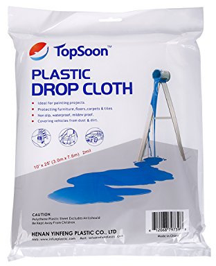TopSoon Lona Antipolvo Multipropósito Plástico Económico Lona Transparente Disponible para Muebles Ydecoración Antipolvo