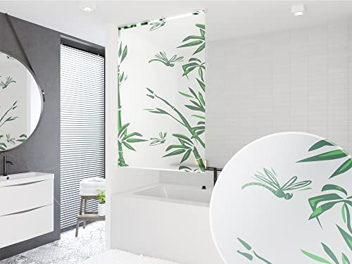 KS Handel 24 Basic DUSCHROLLO 120x190 cm Bambus Weiss GRÜN DUSCHVORHANG! Shower Rollo Curtain Green!