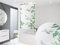 KS Handel 24 Basic DUSCHROLLO 120x190 cm Bambus Weiss GRÜN DUSCHVORHANG! Shower Rollo Curtain Green!