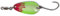 Quantum Magic Trout Bloody Loony Spoon 2,5cm 2g - Forellenblinker, Farbe:silberfarben/grün