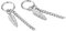 JewelryWe Schmuck Creolen Ohrringe Blatt Feder Kette Anhänger Edelstahl Ohrstecker Pierced Ohrhänger für Herren Damen, Silber