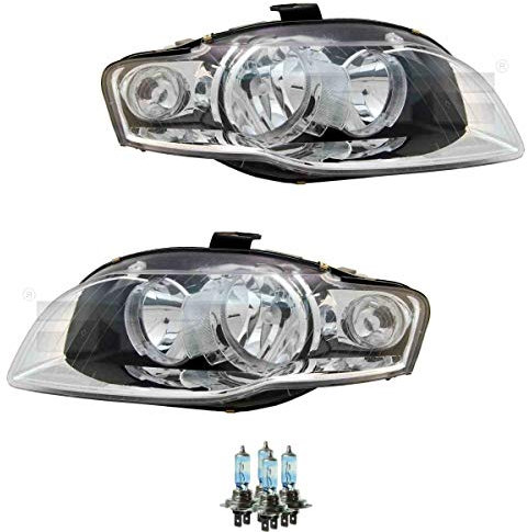 EISENFELS Bundle Set 70799503 Scheinwerfer rechts & links + Leuchtmittel H7 NIGHT BREAKER kompatibel mit A4 8EC B7