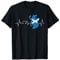 Schottland Flagge Herzschlag Schottin Schotte Geschenkidee T-Shirt