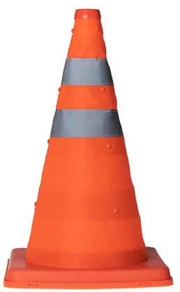 alca® Warnkegel Sicherheitskegel Verkehrskegel Faltbare reflektierender Pylone orange