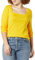 Amazon Essentials Women's Slim-Fit Long-Sleeved Square Neck T-Shirt, Golden Yellow, XXL